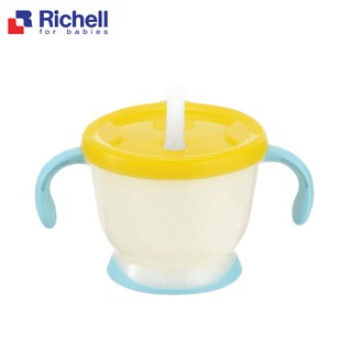 [CHÍNH HÃNG] Cốc tập uống 3 giai đoạn Richell / Cốc Tập Uống Cho Bé/ Bình Tập Uống Có Ống Hút