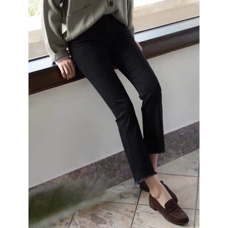 QUẦN BÒ ĐEN ỐNG LOE CỰC HOT CO GIÃN NỮ QB11 | BigBuy360 - bigbuy360.vn