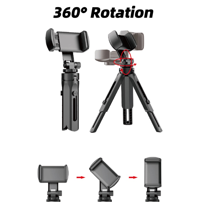 Chân tripod HdoorLink mini có thể xoay 360 độ/ xếp lại để bàn cho camera/ điện thoại