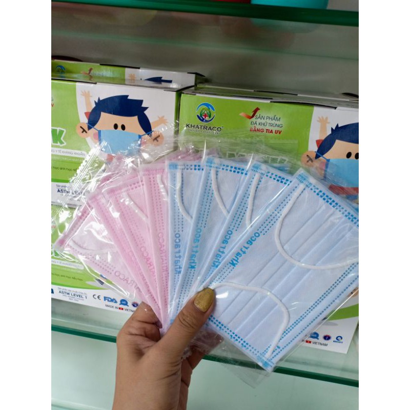 Khẩu trang trẻ em khatraco 4-10 tuổi | BigBuy360 - bigbuy360.vn