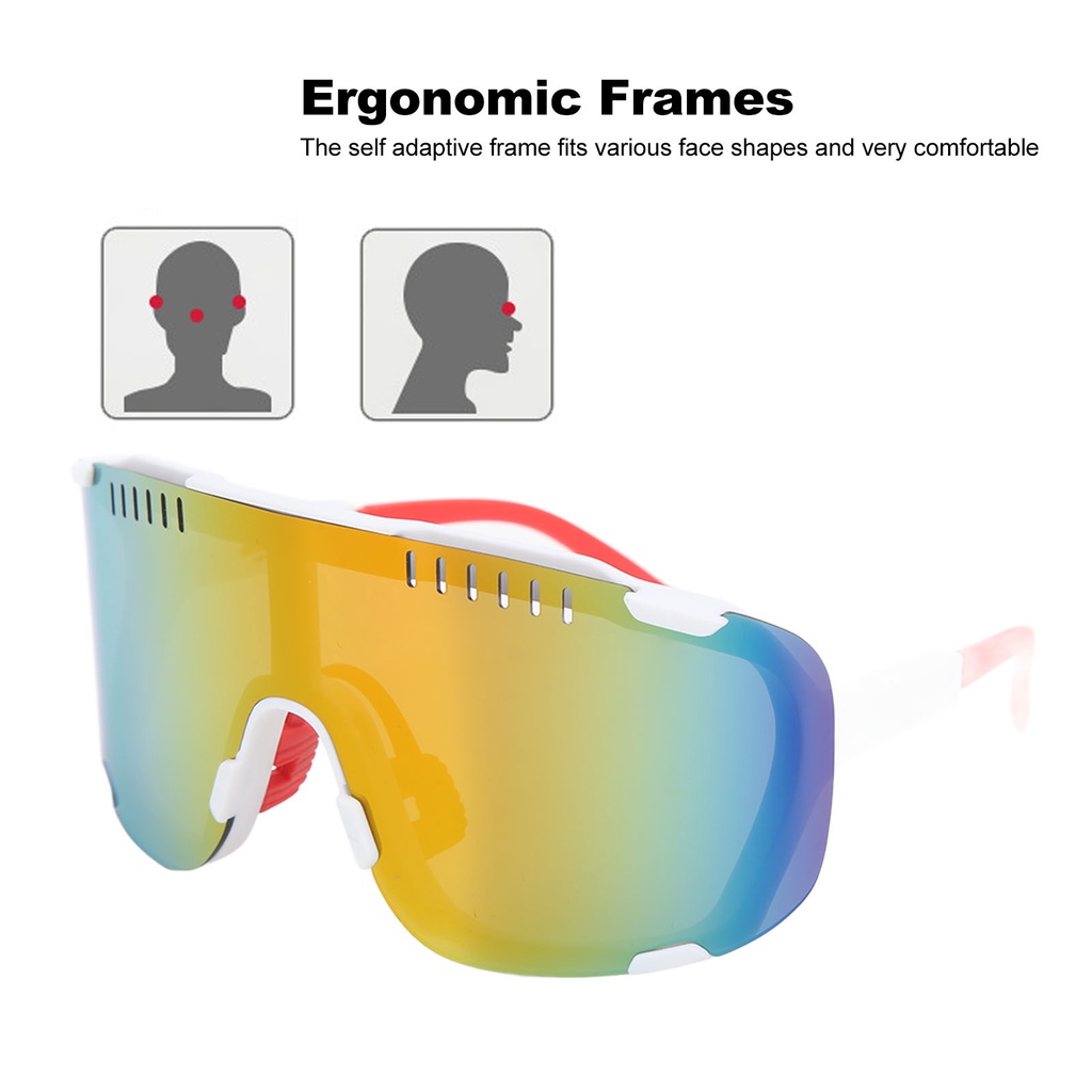 Hàng HOT Kính râm xe máy Xe đạp hình vuông Bảo vệ cchống nắng Nhiều màu sắc ngoài trời【Southdakota051】
