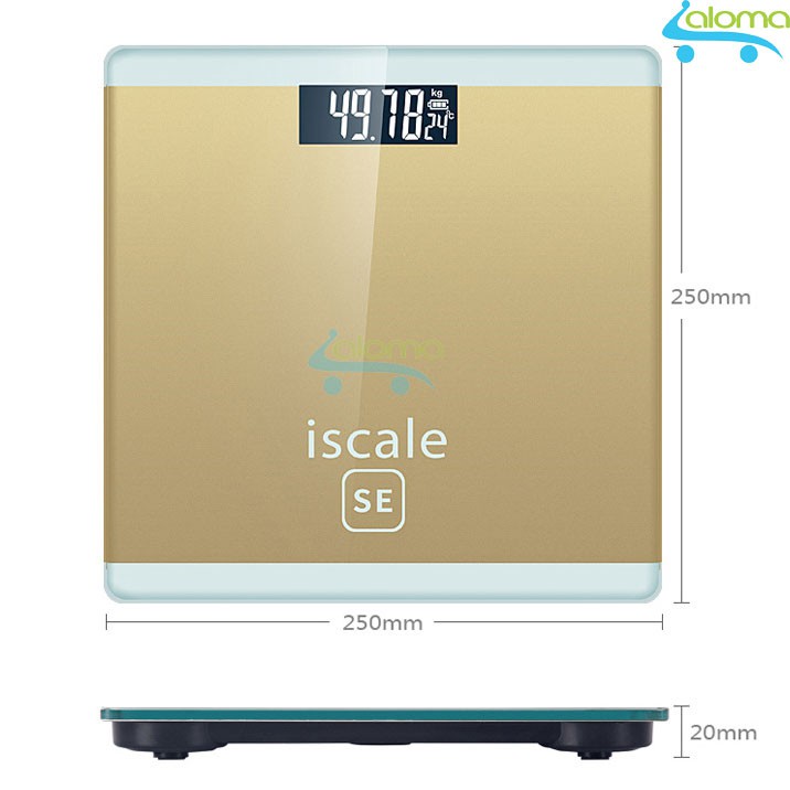 Cân sức khỏe điện tử 180kg kiểu dáng iphone ISCALE SE-GOLD