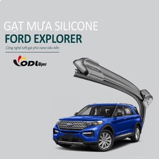 Gạt Mưa Xe Ford Explorer Gạt Mưa Thân Mềm Lưỡi Silicone Phủ Nano Siêu Sạch