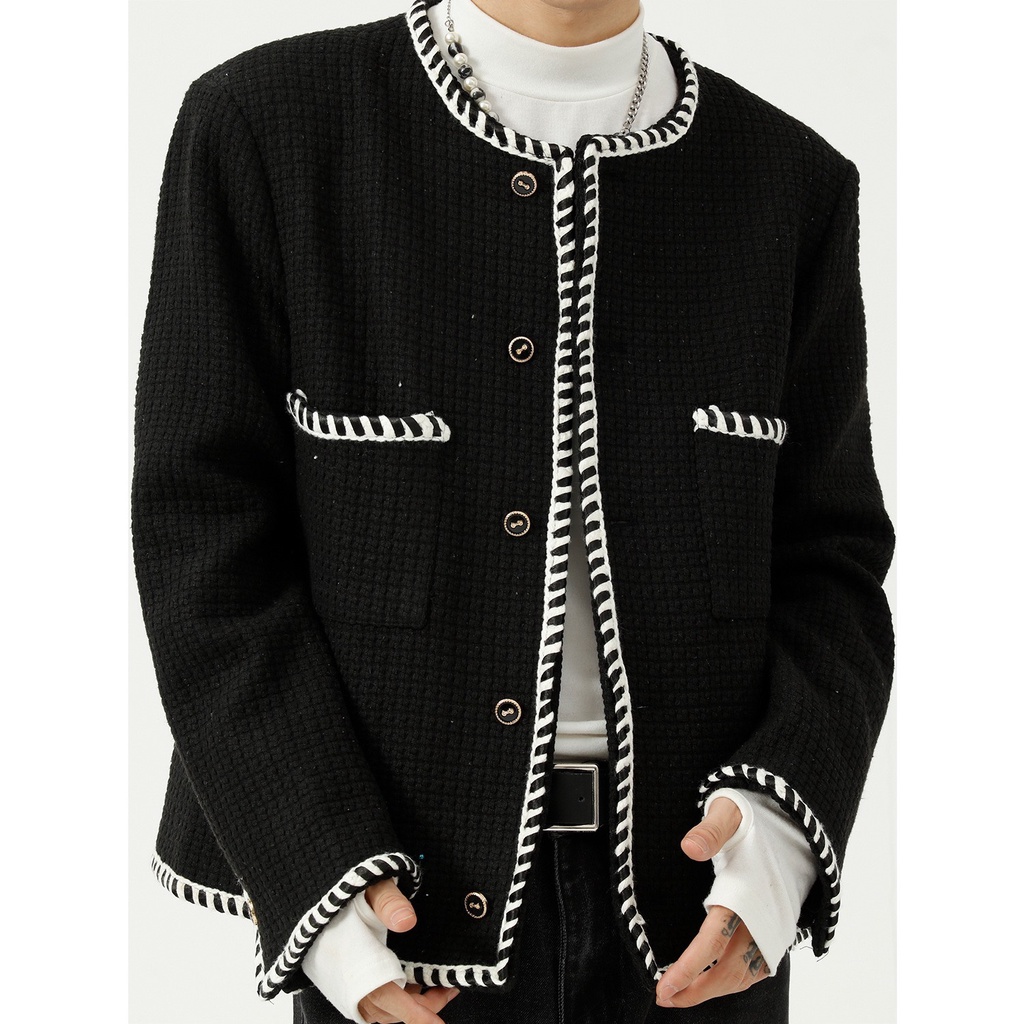 Áo tweed kiểu cardigan Unisex - kiểu dáng Hàn Quốc thời trang cho cả nam và nữ áo - cardigan phong cách form rộng