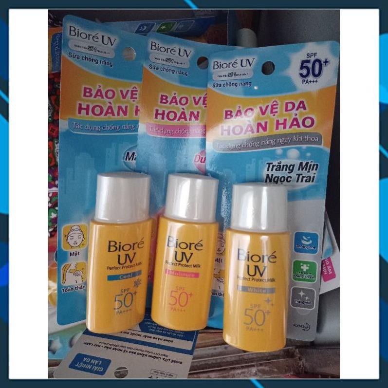Kem chống nắng Biore UV Perfect Protect Milk SPF50 25ml