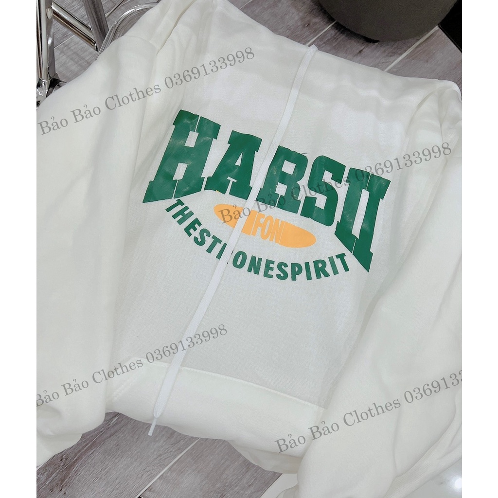 Hoodie Nam Nữ Tay Bồng Chữ Xanh Mũ 2 Lớp Unisex Form To Mũ Rộng Uzzlang