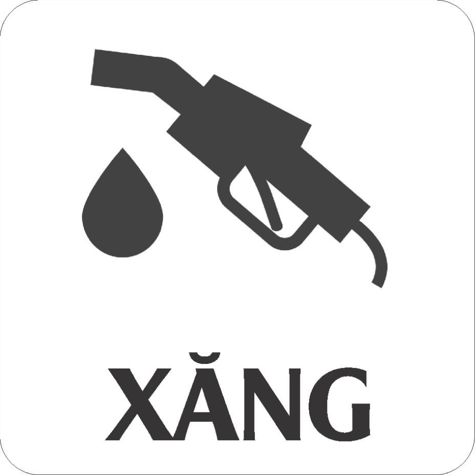 Tem dán xe bán tải icon phân biệt  xăng - dầu, decal dán phân biệt diesel xăng dầu