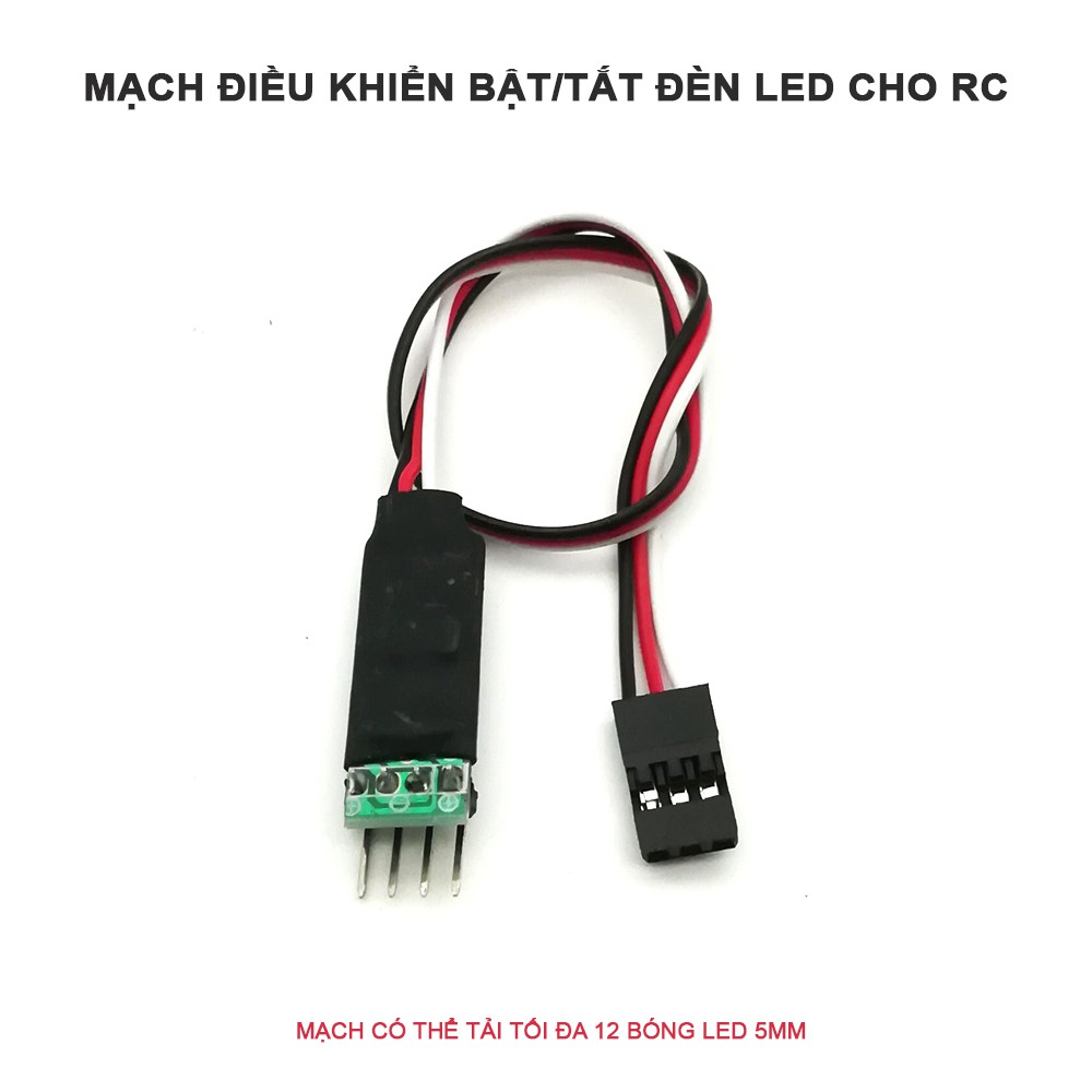 Mạch điều khiển Bật/Tắt đèn cho xe RC