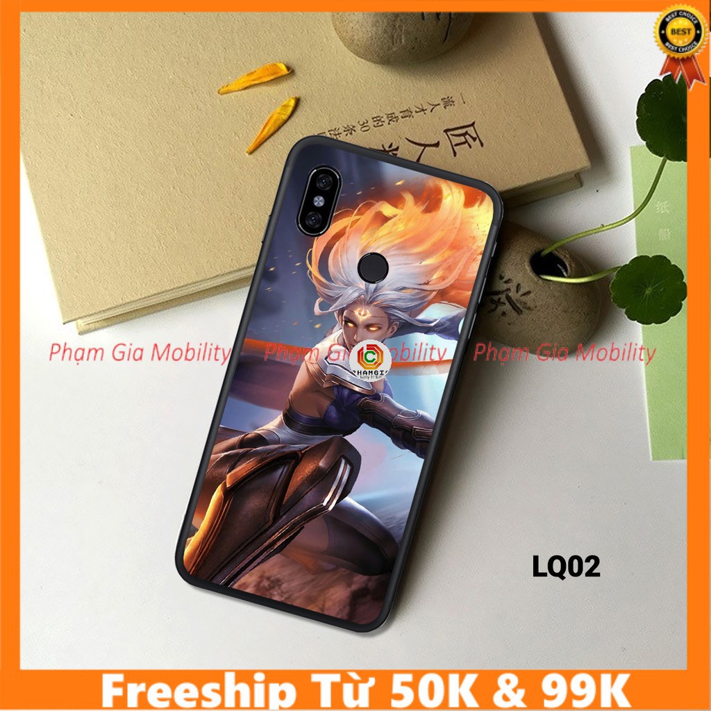Ốp lưng in hình đẹp 3D xiaomi 8/ Xiaomi 8 lite ép kính chống bể siêu nét - liên quân (P1)