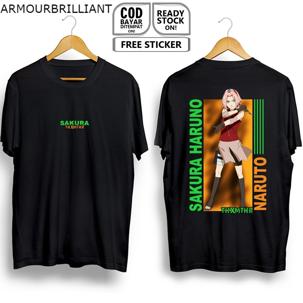 Áo Thun Ngắn Tay In Hoạt Hình NARUTO Thời Trang Năng Động Cho Nam