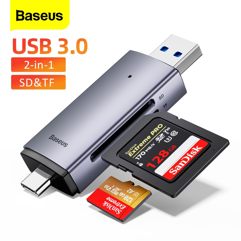 Đầu Đọc Thẻ Nhớ USB 3.0 Hiệu Baseus