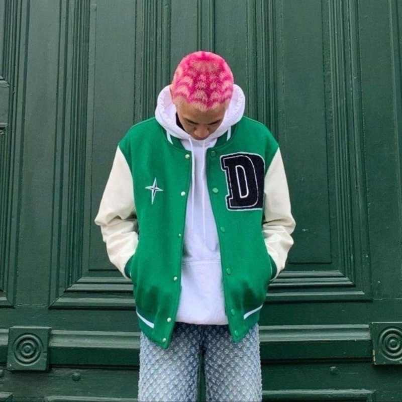 Áo khoác varsity doncare 2 lớp- Bomber jacket bóng chày nam nữ