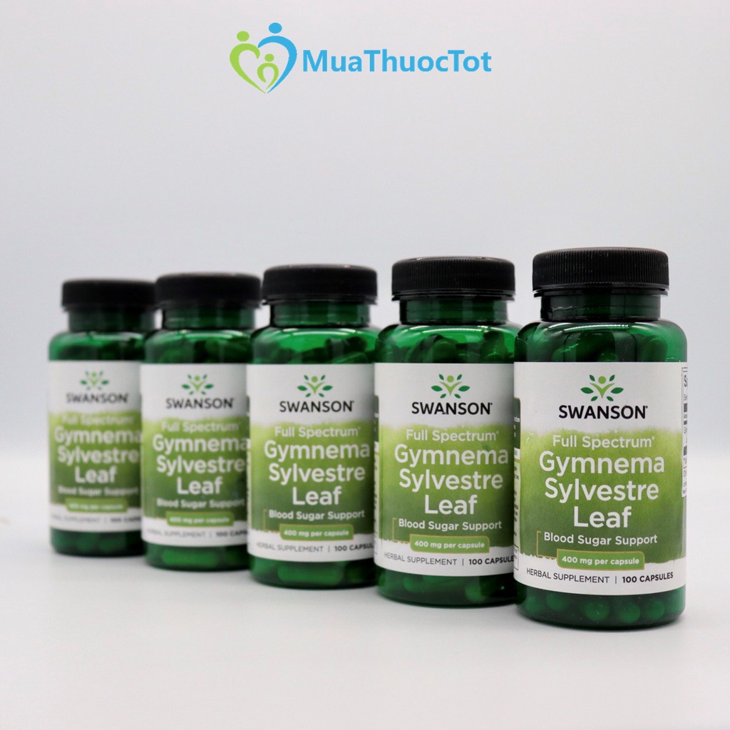 Swanson Gymnema Sylvestre Leaf 400mg - Viên uống hỗ trợ đường huyết cho người tiểu đường 100 viên
