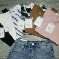 Combo Áo phông cổ tim e.s