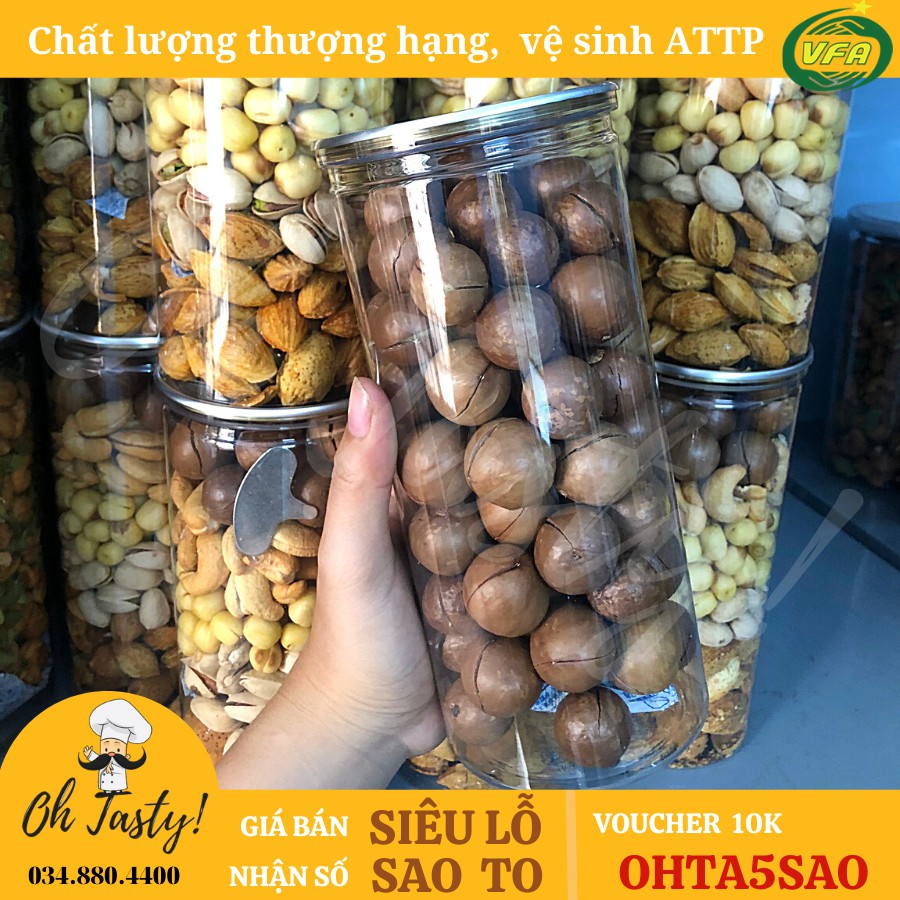 500G Hũ Hạt Macca Sấy (Tây Nguyên) | Hàng chất lượng thượng hạng | HOÀN ĐỔI 100% nếu không như mô tả