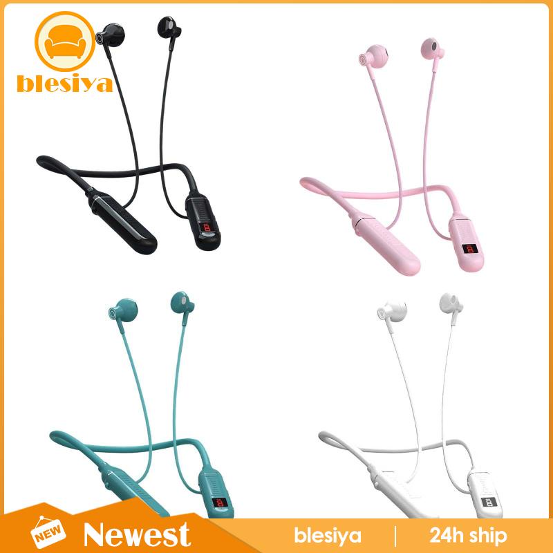 Tai Nghe Nhét Tai Bluetooth Không Dây Bằng Silicon Mềm Nhẹ Có Thể Uốn Cong Kèm Mic Cho Thể Thao/Du Lịch