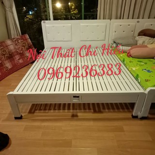 Giường sắt cao cấp 1m6 x 2m