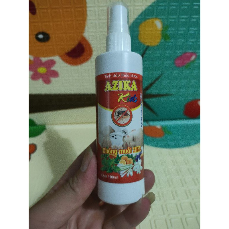 xịt chống muỗi  cho bé "AZIKA", an toàn cho trẻ sơ sinh, trẻ nhỏ (chai 100ml)