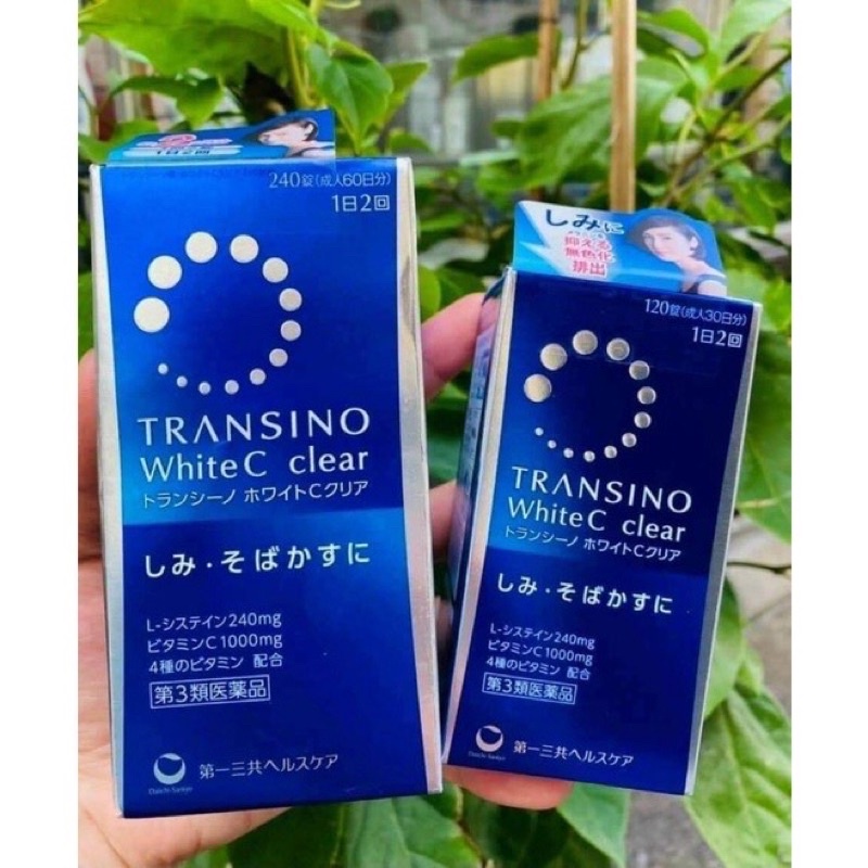 Viên uống trắng da Transino white C nhật bản 120v và 240v