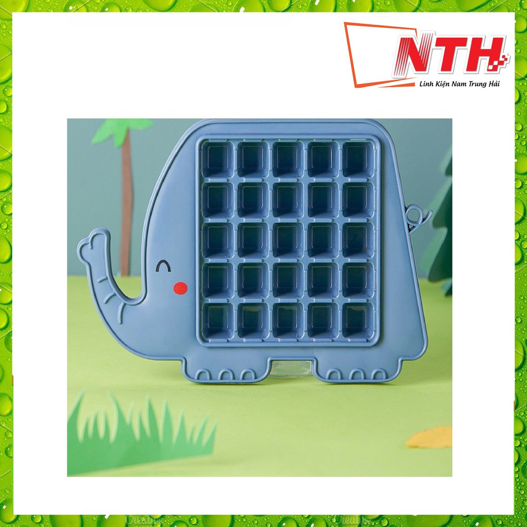 Khay đá, thạch hình thú ngỗ nghĩnh 25 viên