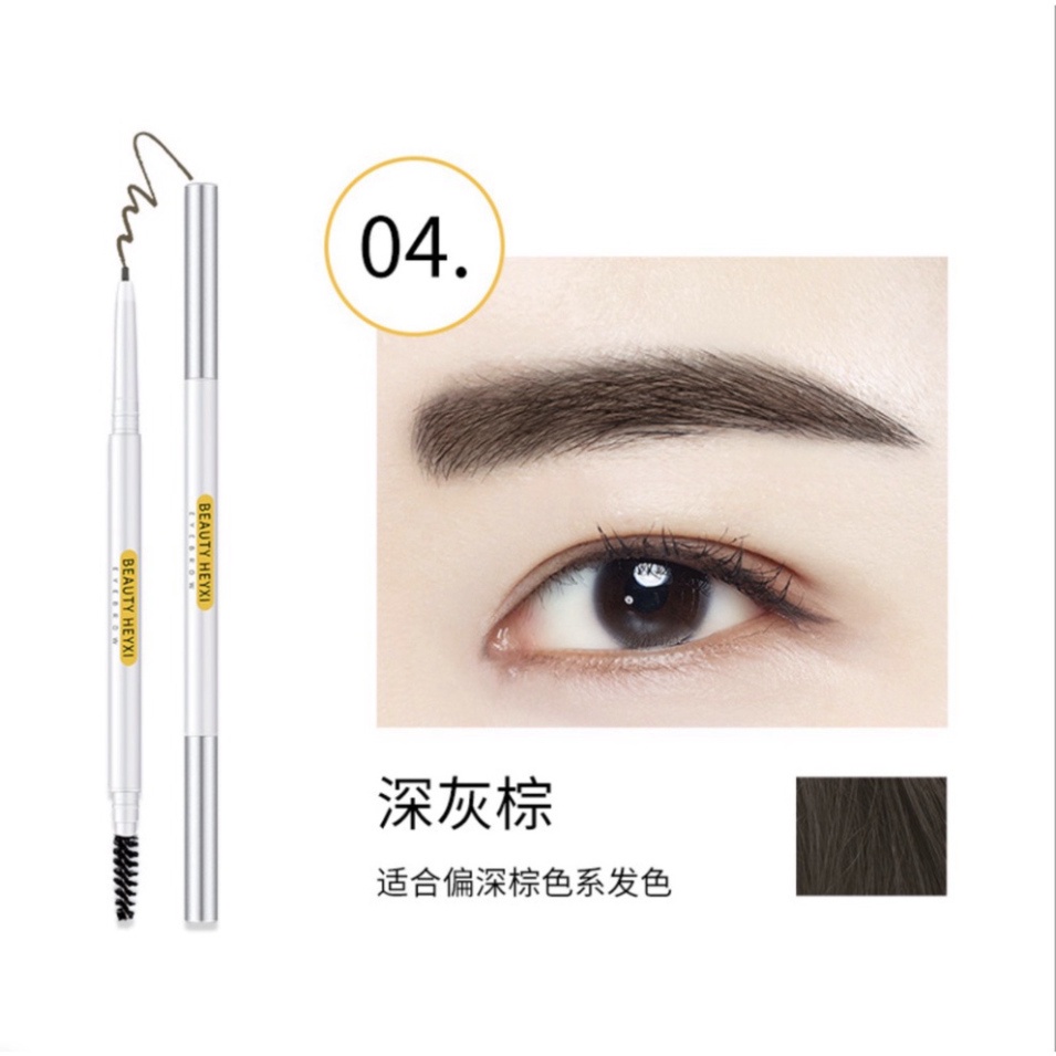 Chì kẻ mày 2 đầu nét mảnh HEYXI Verythin Eyebrow Pencil HCKM1 | BigBuy360 - bigbuy360.vn