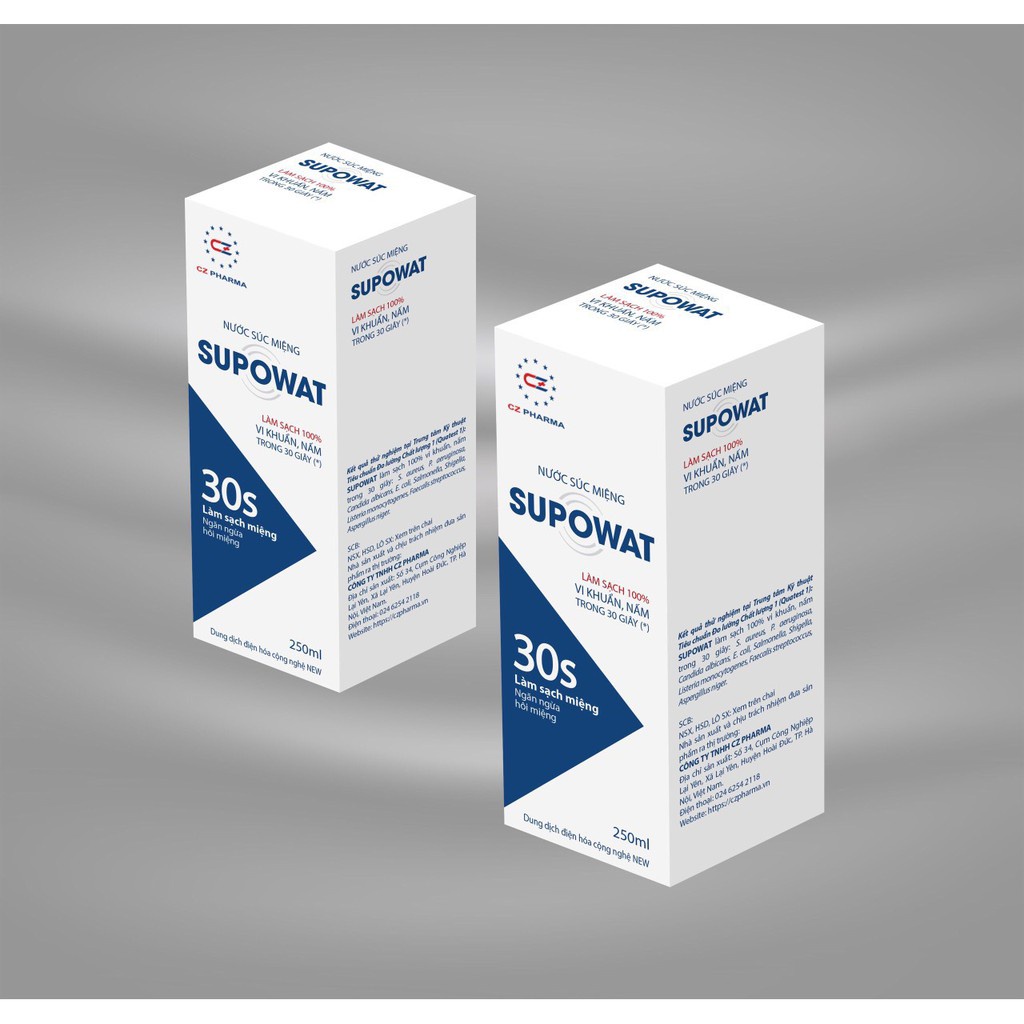 Nước súc miệng họng Supowat