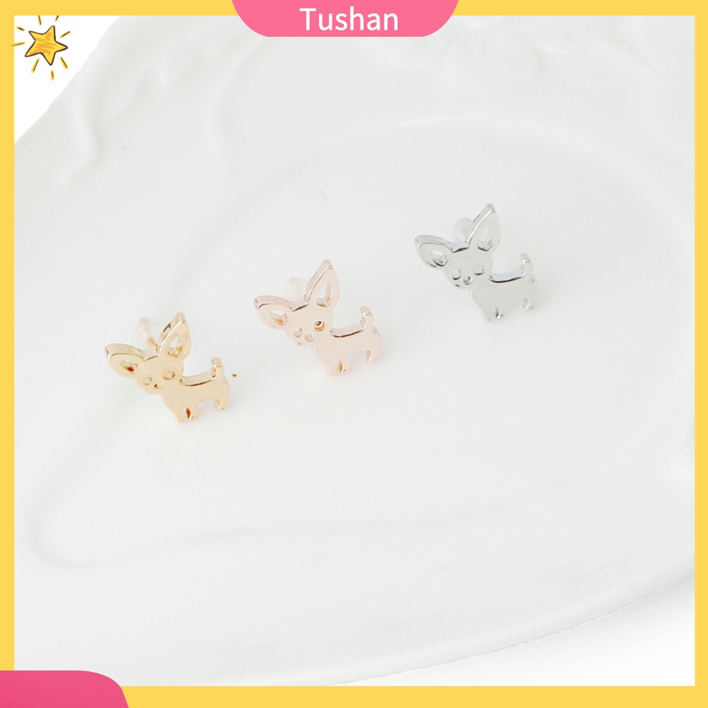 Khuyên tai nữ trang tạo hình chú chó ngộ nghĩnh