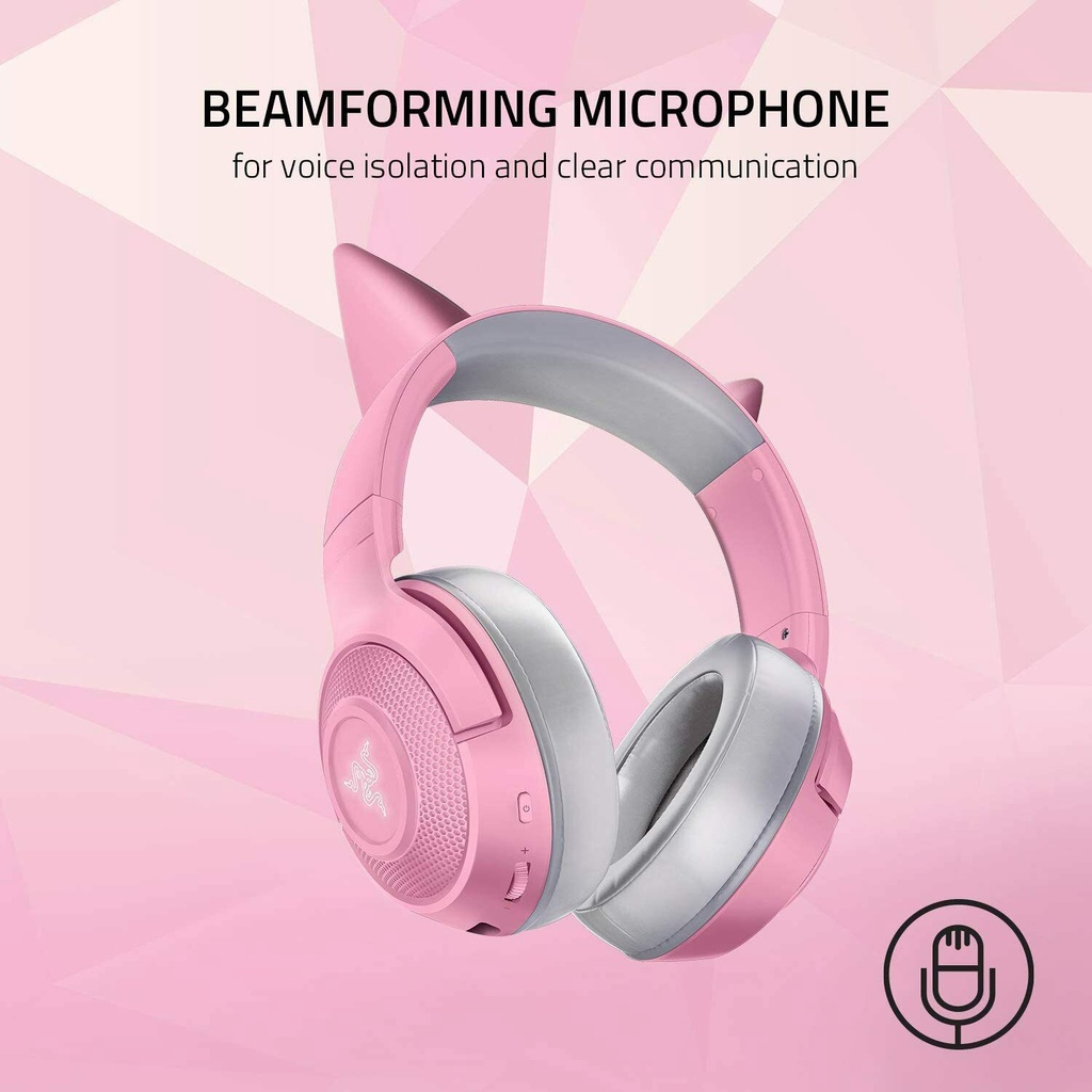 Tai nghe không dây Razer Kraken BT Kitty Edition Quartz Chính hãng