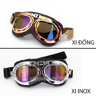Mũ bảo hiểm 3/4 Napoli Sh Ruby New Gắn Kính Phi Công