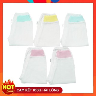 Combo 5 Quần dài rã đáy trắng bo Nanio