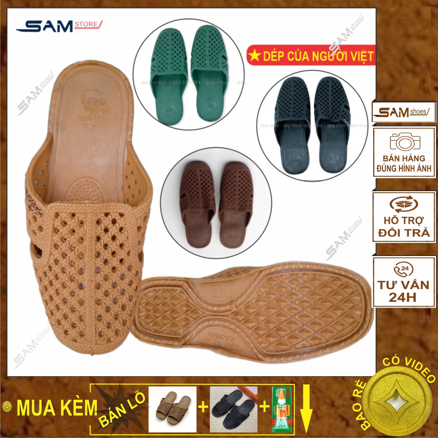 DÉP SỤC TỔ ONG NAM , DÉP ĐI TRONG NHÀ CHỐNG TRƠN TUYỆT ĐỐI