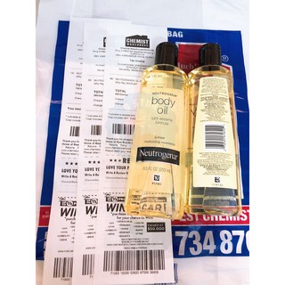  Dầu dưỡng thể Neutrogena Body Oil Light Sesame Formula 250ml 