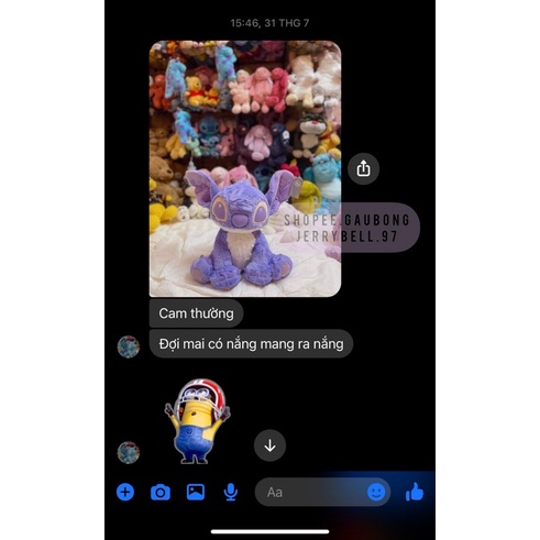 Gấu bông Stitch tím form chuẩn xịn hàng loại 1 tem tag mộc Disney Store