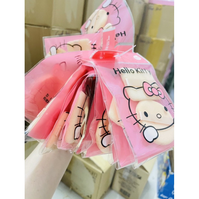 [ HCM SỈ ] Combo 2 bông tán phấn siêu mềm mịn Kitty