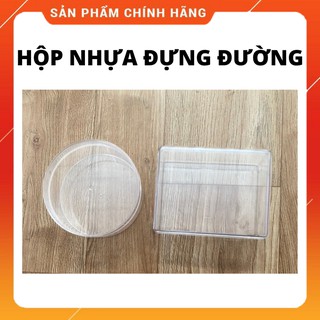 Hộp nhựa đựng đường.
