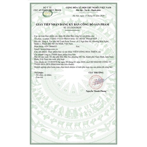 Viên uống Hoa Thiên - tăng cường nội tiết tố, chống lão hóa, sáng đẹp da