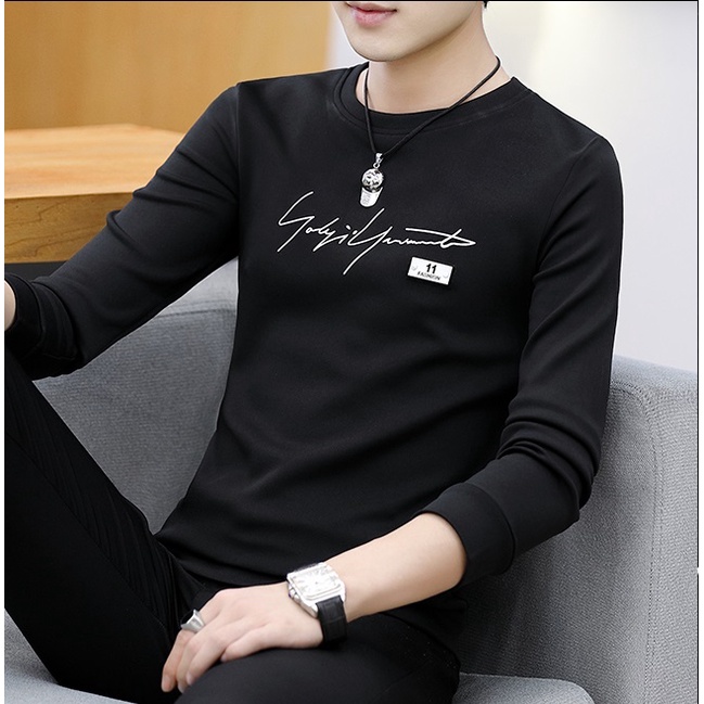 Áo thun nam tay dài 💚𝐅𝐑𝐄𝐄𝐒𝐇𝐈𝐏💚 áo thun nam dài tay trắng chữ Havichi unisex form rộng thoáng mát | BigBuy360 - bigbuy360.vn