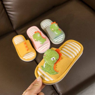 Dép trẻ em trai mùa xuân và mùa thu trong nhà Trung Quốc Datuan Dataual Soft Soft Trượt em bé nhà dễ thương lanh bông Tr