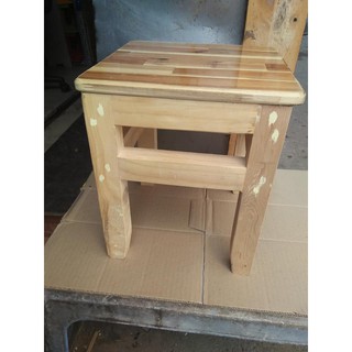 ghế đôn bằng gỗ cao su 35 cm