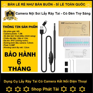 Mua Camera nội soi tai mũi họng mini ❤️ FREESHIP ❤️ Visual Earwax Clean Tool + tặng kèm hộp đựng