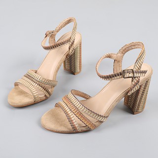 [order] giày sandal cao gót cói thổ cẩm xuất khẩu mẫu mới 2021