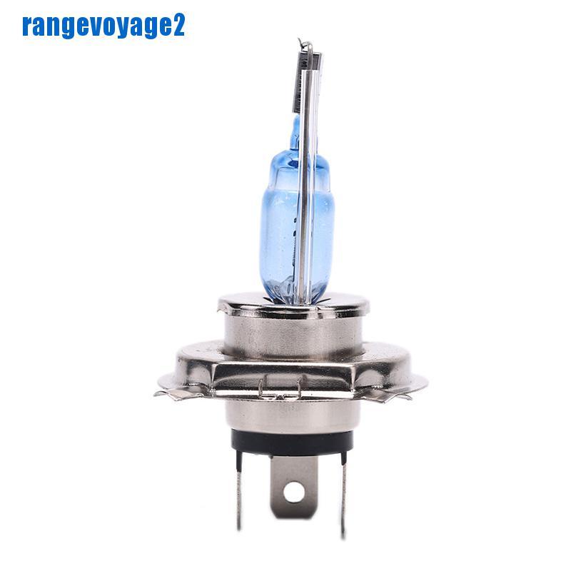 2 bóng đèn Xenon H4 3 chân 35W 6000K ánh sáng trắng cho ô tô
