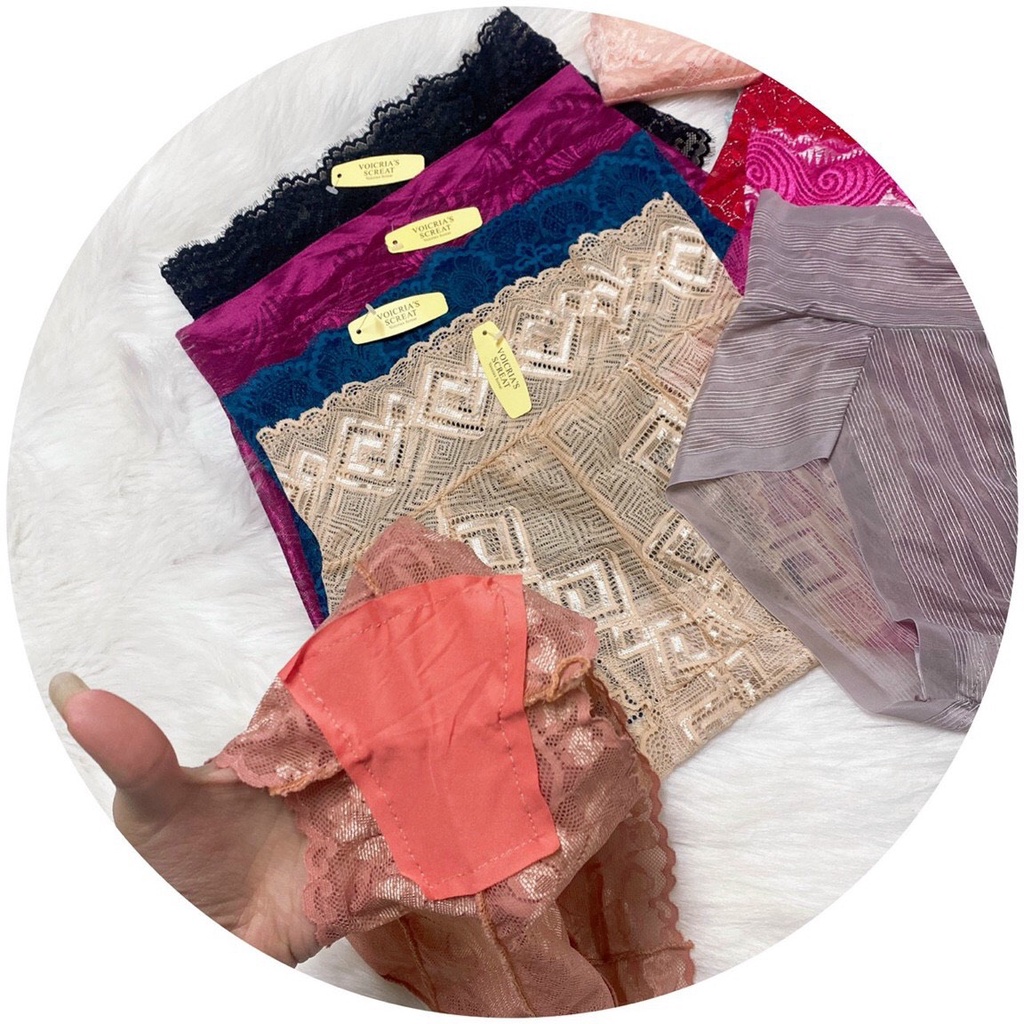 Combo 10 Quần lót nữ ren Cạp cao sexy xuyên thấu, quyến rũ, gợi cảm-Monsta F