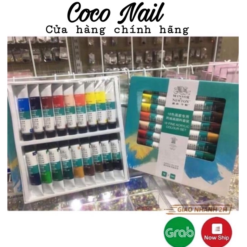 Set gel vẽ cọ bản 18 màu Winsor