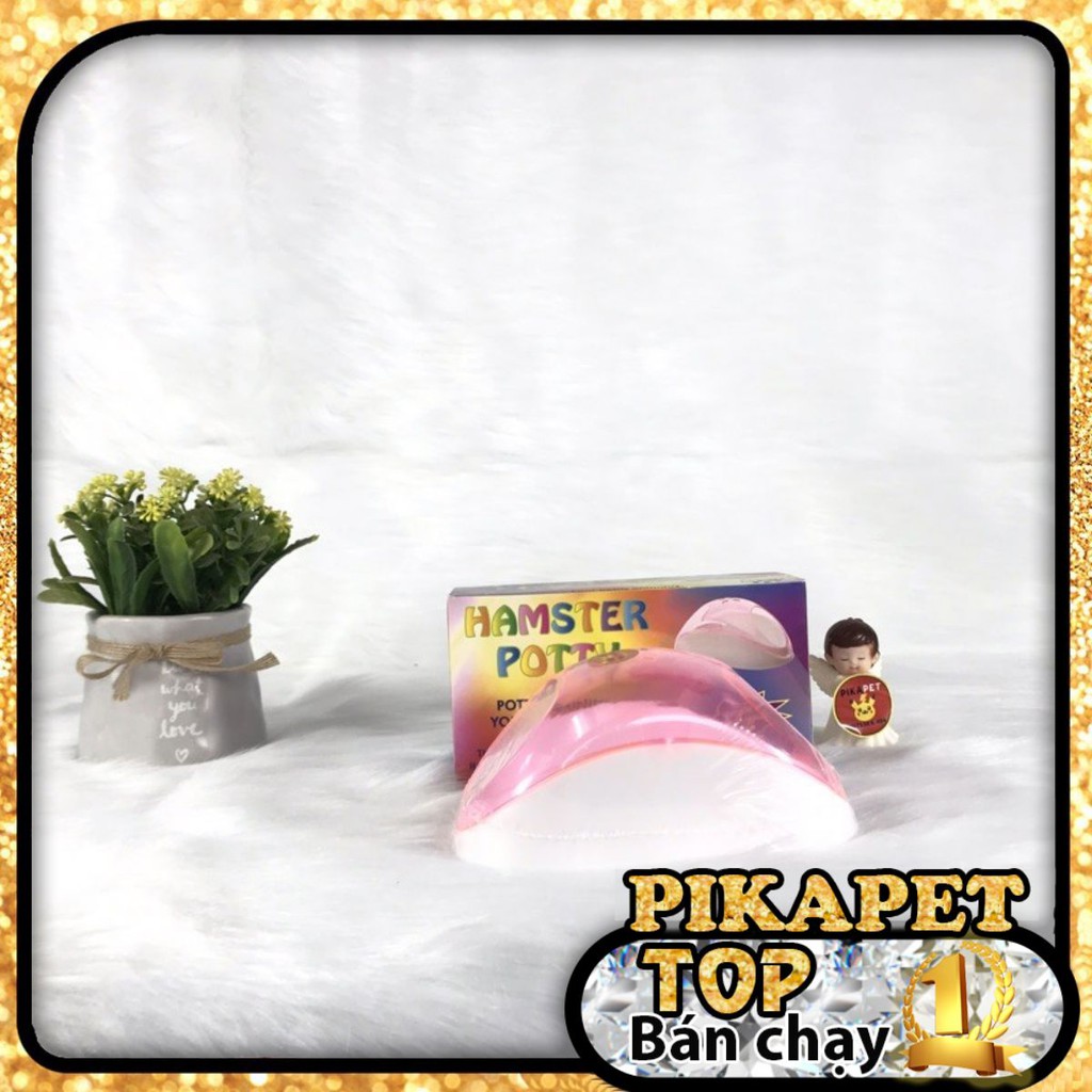 Nhà tắm hamster 2 cửa, tặng kèm thìa xúc