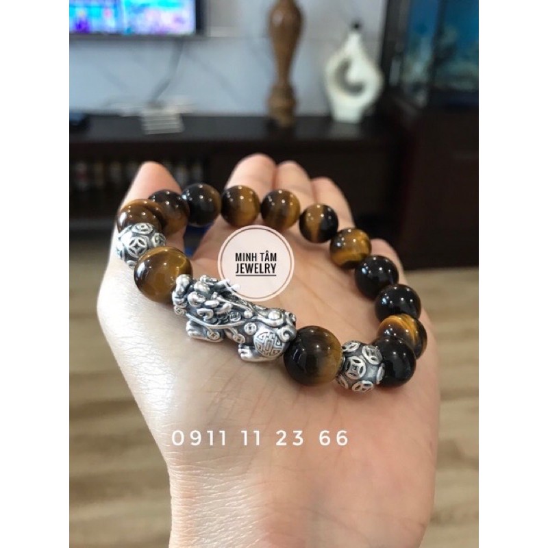 Tỳ hưu bạc Thái S999 phù hợp vòng 10-14 ly Minh Tâm Jewelry