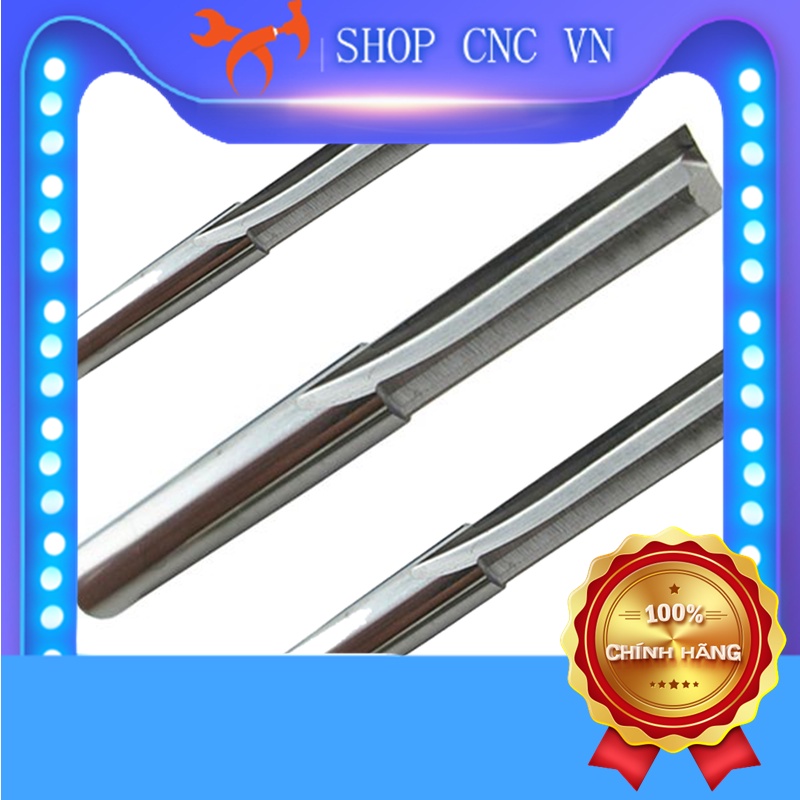Mũi CNC 2 me thẳng 3.175 lưỡi 22mm