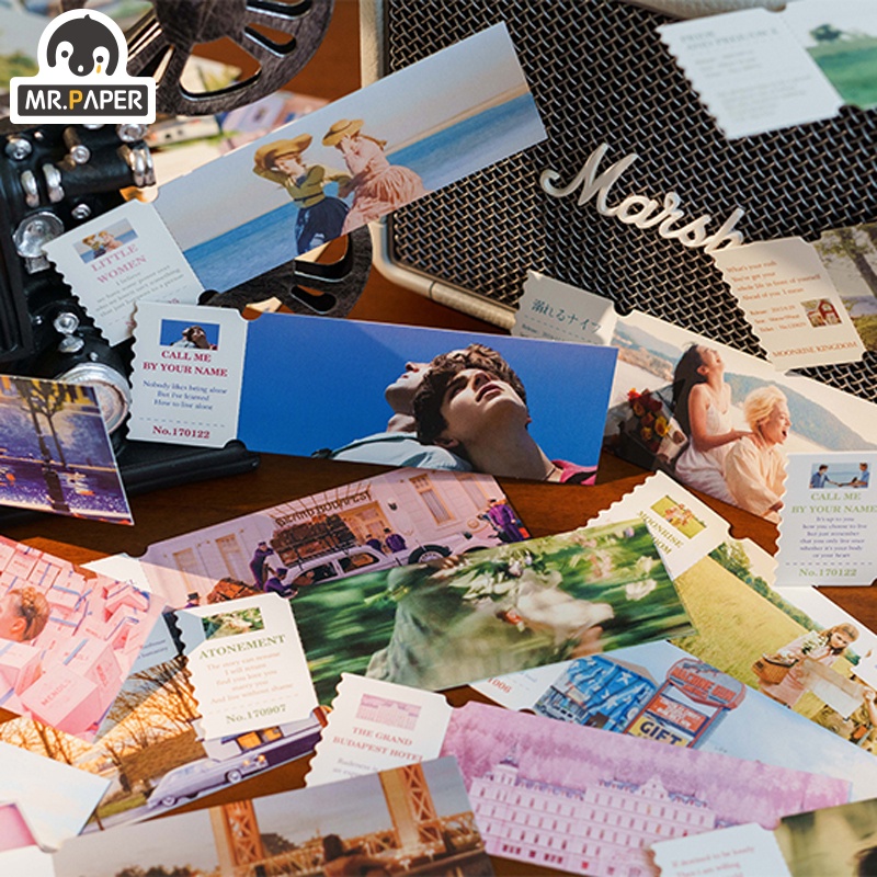 Ông Giấy 3 loại 30 / hộp bookmark retro cổ điển tranh cổ điển phim kỷ niệm vé bookmarks bookmarks văn học nhật ký trang trí đồ dùng học tập thẻ bookmark