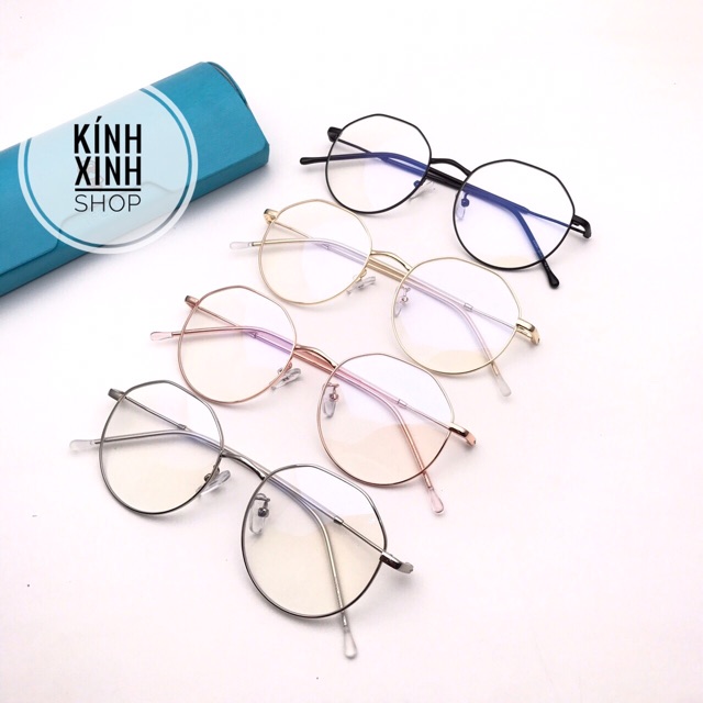 Kính gọng Mắt tròn Kim loại KOREA cao cấp KLL5526