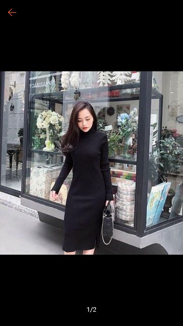 Váy Body Cao Cổ 7 Phân Dày Dặn | BigBuy360 - bigbuy360.vn